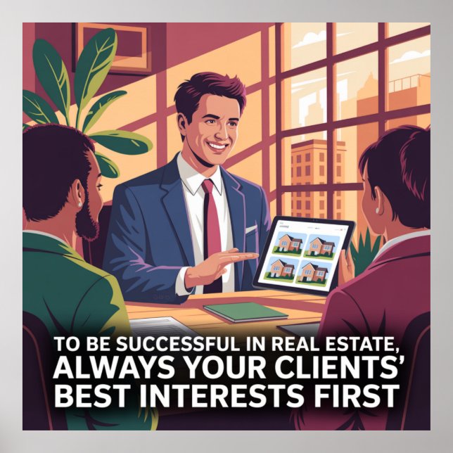 To Be Successful In Real Estate Poster (Front)