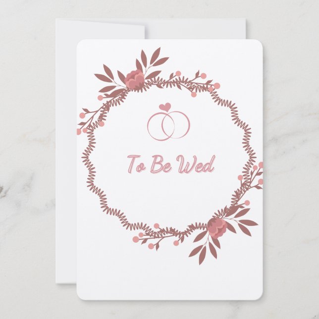 To be Wed Holiday Card (Front)