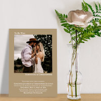 To Be Wed Minimalist Mocha Tan Photo Wedding