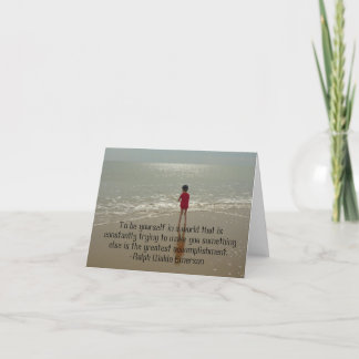 To Be Yourself Notecard