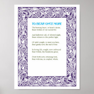 To Bear Once More - A Love Poem - Print