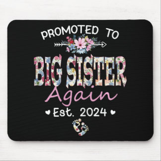To Big Sister Again Est 2024 Pregnancy Announcemen Mouse Pad