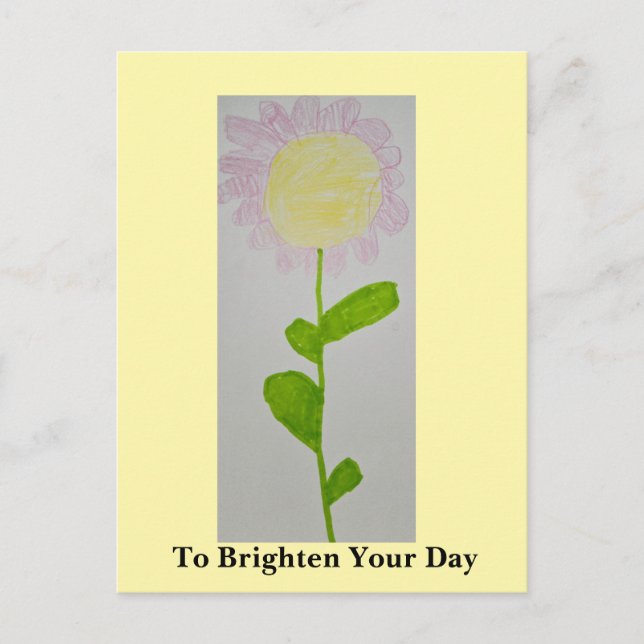 To Brighten Your Day Holiday Postcard (Front)