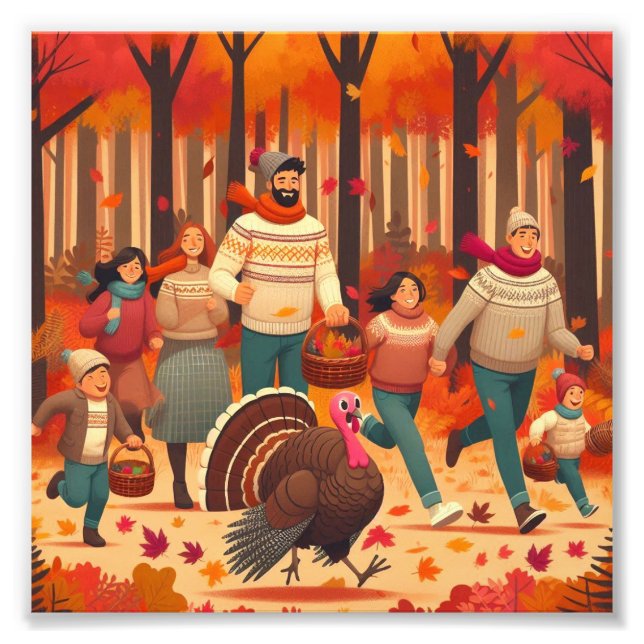 To catch a turkey photo print (Front)