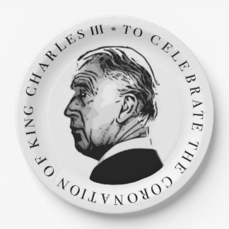 To celebrate the Coronation of King Charles Third  Paper Plate
