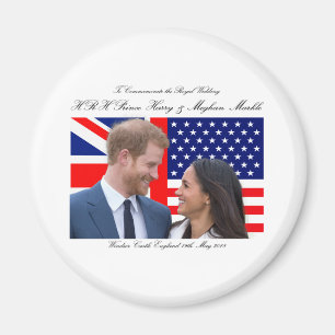 To Commemorate the Royal Wedding Harry and Meghan Magnet