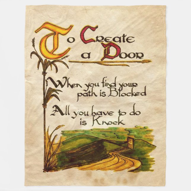 To Create A Door Fleece Blanket (Front)