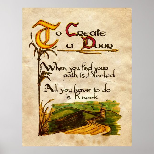 To Create A Door Poster (Front)