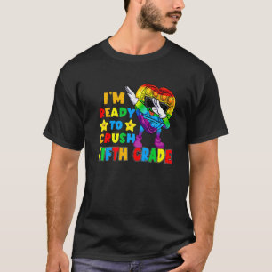 To Crush Fifth Grade Pop It Fidget Toy First Day O T-Shirt