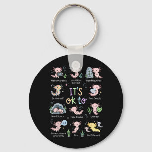 to Cute Axolotl Autism Awareness Month 2026 Kids Key Ring