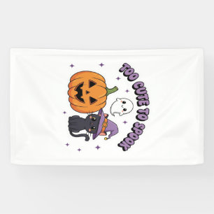 To Cute to Spook Halloween Banner