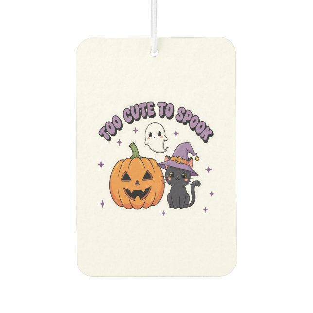 To Cute to Spook Halloween Car Air Freshener (Front)