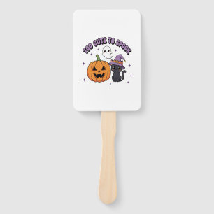 To Cute to Spook Halloween Hand Fan