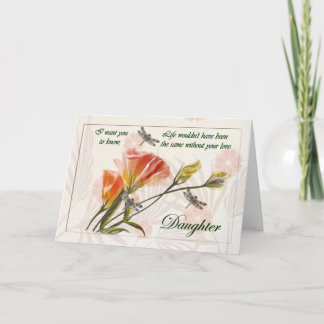 To Daughter (Goodbye From Terminally ill Parent) Card