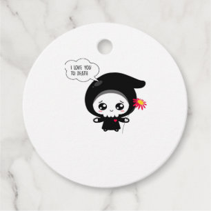 To Death - Funny Valentines Day Classic Favour Tags