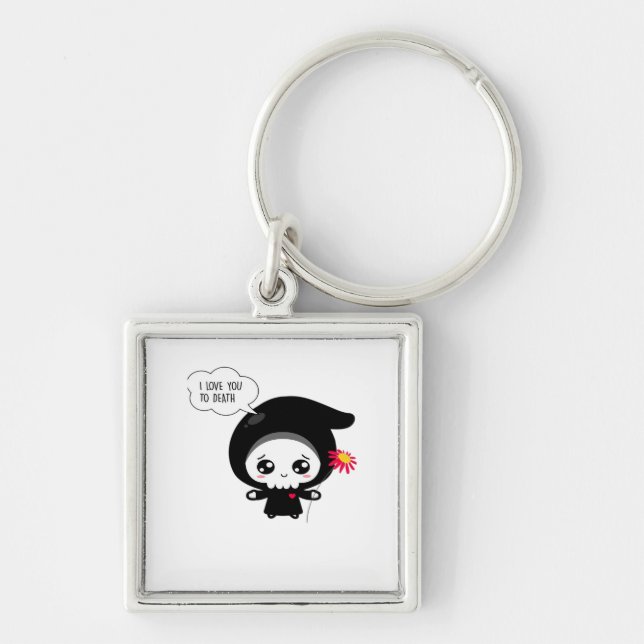 To Death - Funny Valentines Day Classic Key Ring (Front)