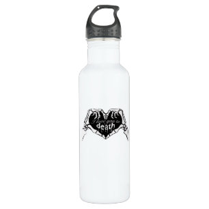 To Death  - Skeleton Hand Heart 710 Ml Water Bottle