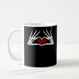 To Death  - Skeleton Heart Hands Coffee Mug