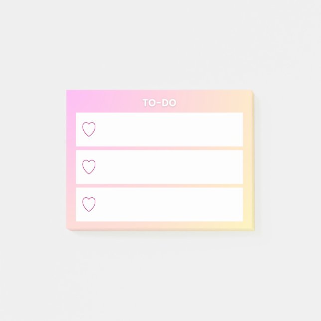 TO-DO Checklist Sticky Notes (Front)