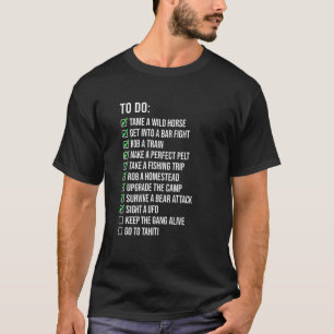 To Do Graphic Horse Lover Equestrian Rider Horses T-Shirt