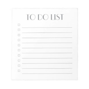 To Do List - 40 Page Notepad