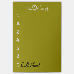 To-Do List, Call Mum! Shopping List Post-it® Note
