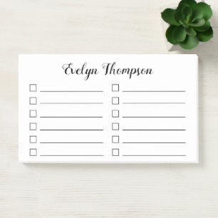 To Do List Check Box Post-it Notes