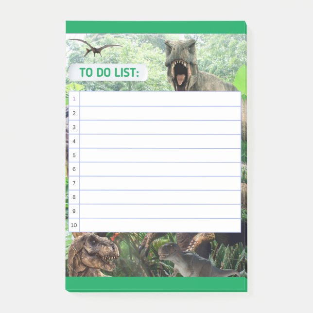 TO DO LIST DINOSAUR POST-IT NOTES (Front)