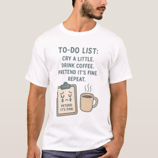 To-Do List Funny Coffee Lover T-Shirt