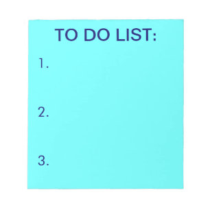 TO DO LIST (Light Blue) Notepads
