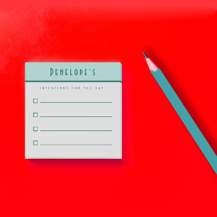 To Do List, Manifestation Intentions Checklist Post-it Notes