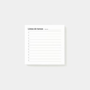 To Do List Notes (In Spanish)