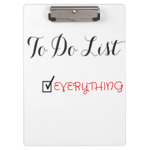 To Do List Positive Affirmations Message Clipboard