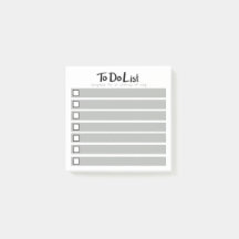 To Do List Post-it Notes