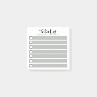 To Do List Post-it Notes