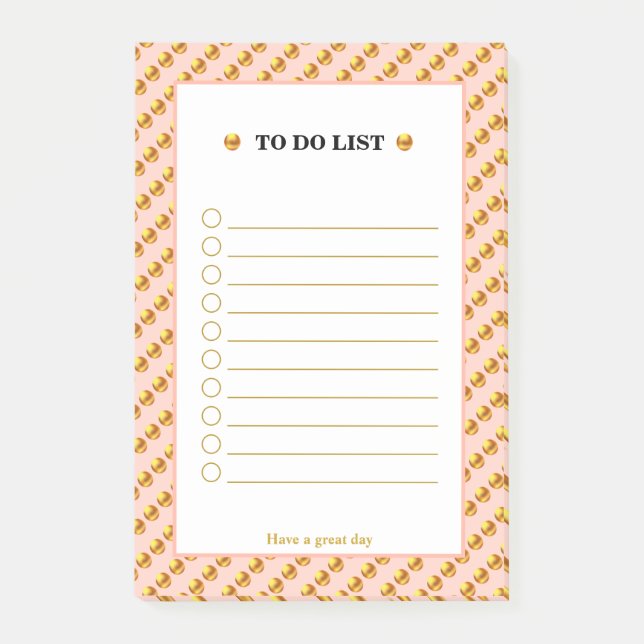 To Do List Post-it Notes (Front)