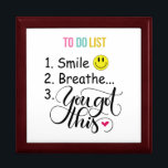 To Do List: Smile, Breathe, You Got This! Gift Box<br><div class="desc">To Do List: Smile,  Breathe,  You Got This!</div>