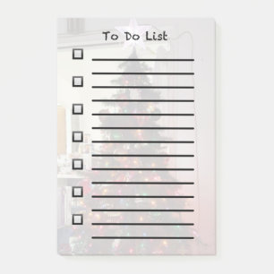 To Do List Sticky Note Christmas Tree