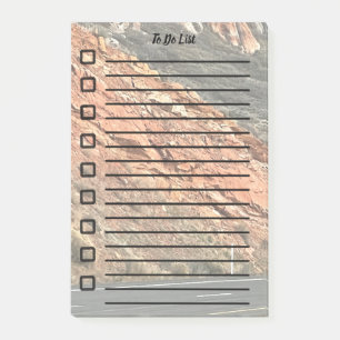 To Do List Sticky Note Red Rock