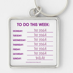TO DO LIST: YOGA KEY RING