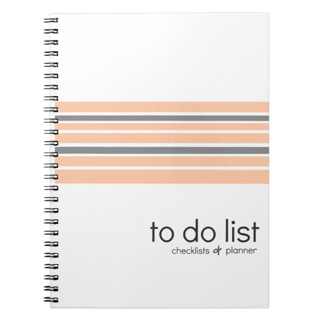 To-Do Lists checklist & planner notebook (Front)