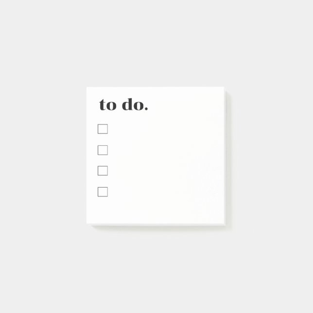 To Do Modern Post-it Note Design (Front)
