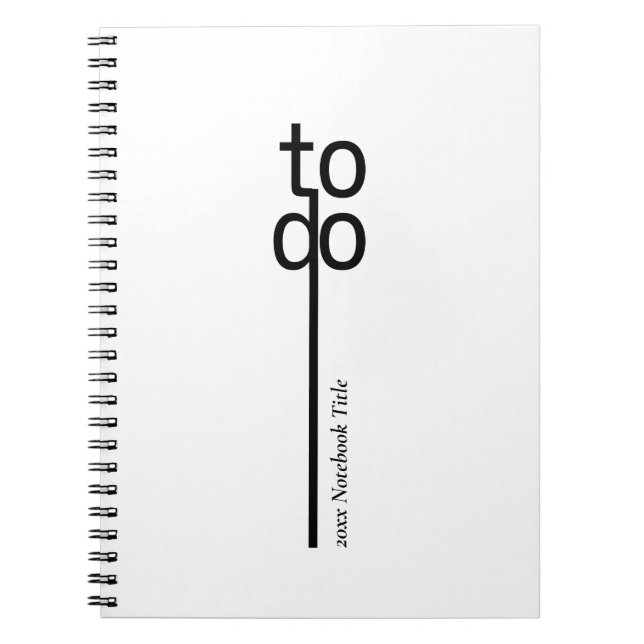 To Do Personalised Spiral Photo Notebook (Front)