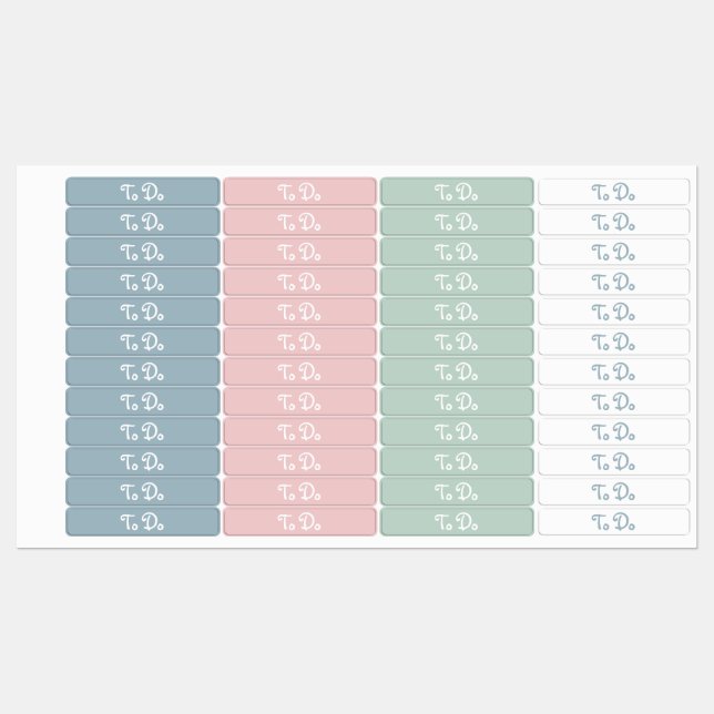 To Do Planner Labels (Sheet)