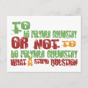 To Do Polymer Chemistry Postcard