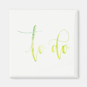 To Do Task List Green White To Do Planner Home Magnet