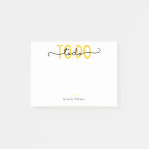 TO DO - Yellow Post-it Notes