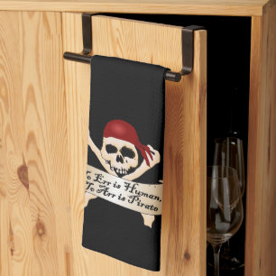 To Err is Human, To Arr is Pirate Tea Towel