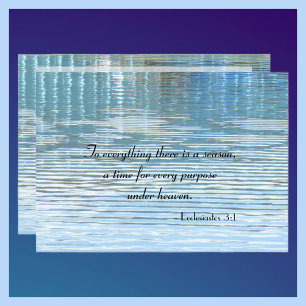 To Everything There is a Season Memorial Service Program