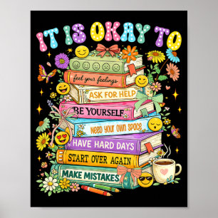 To feel feelings mental health awareness womenTo f Poster